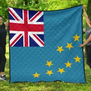 Tuvalu Flag Premium Quilt A6  Quilt